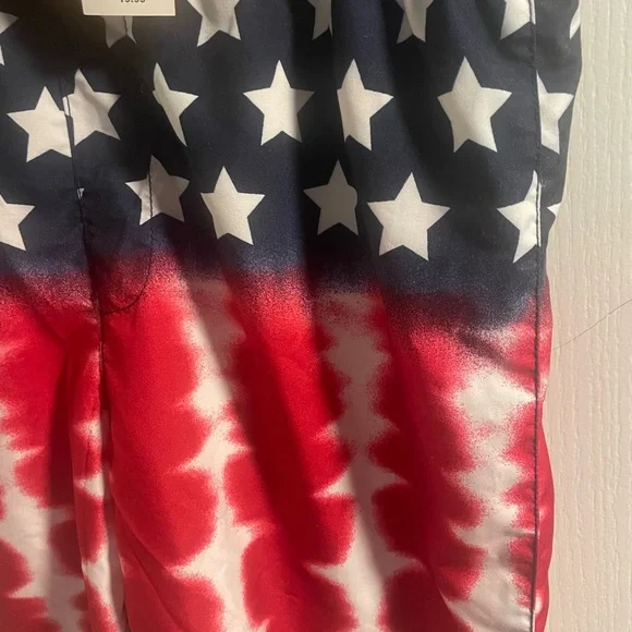 NWT Children’s Place Sport American Flag Patriotic Youth Boys Swim Trunks, XXL - Picture 2 of 9